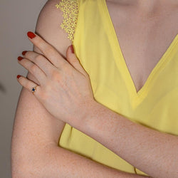 Bague Or jaune Saphir - Castafiore