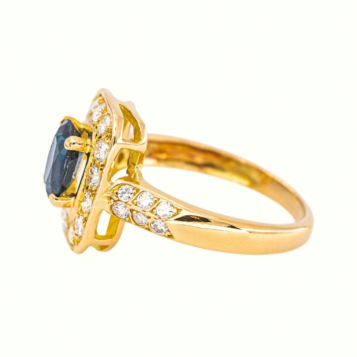Bague Or jaune Saphir - Castafiore
