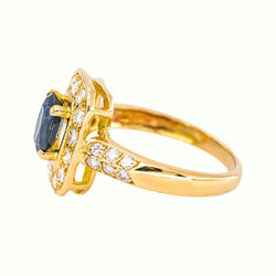 Bague Or jaune Saphir - Castafiore
