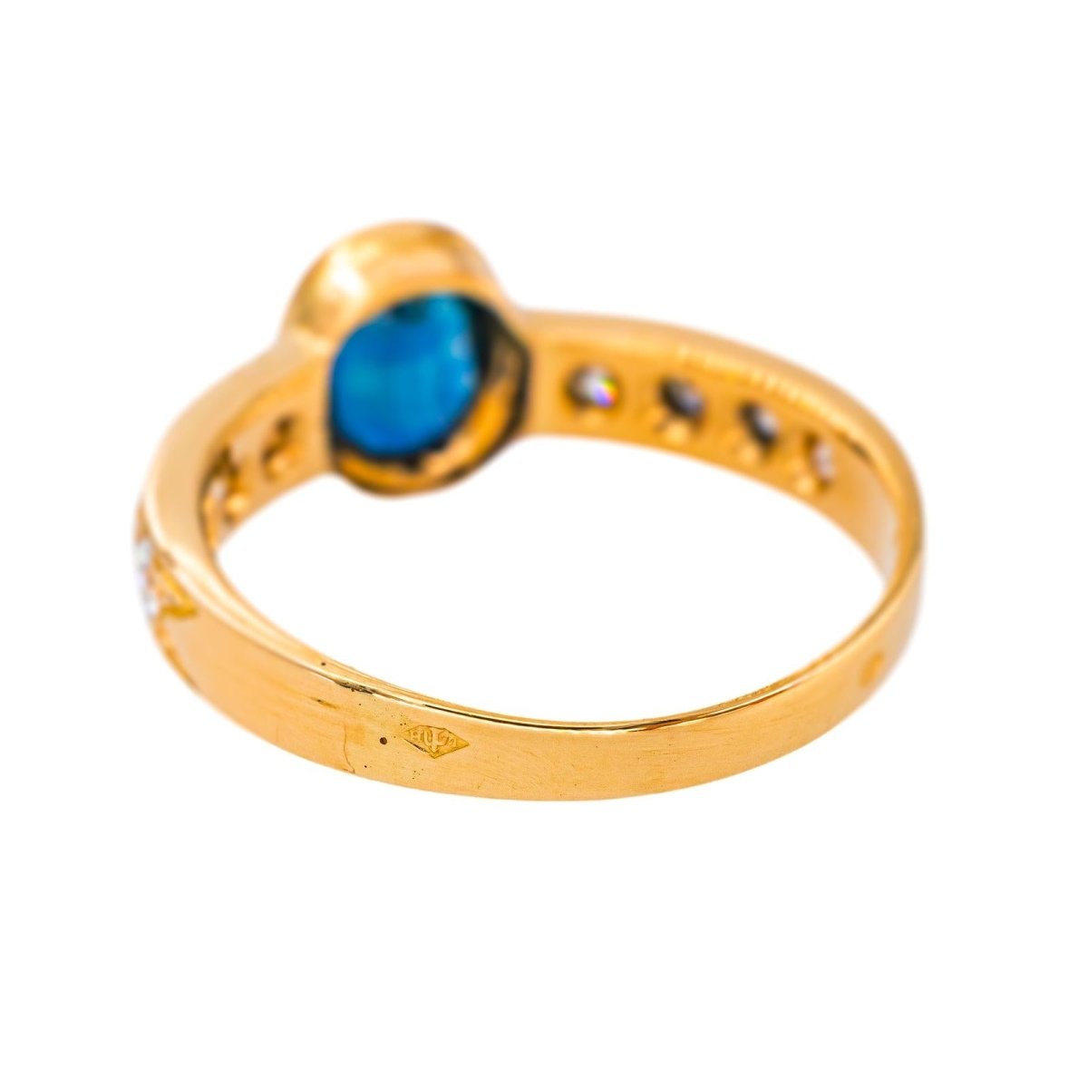 Bague Or jaune Saphir - Castafiore