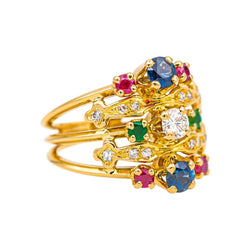 Bague Or jaune Saphir - Castafiore