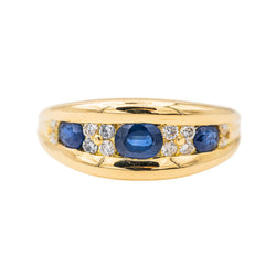 Bague Or jaune Saphir - Castafiore