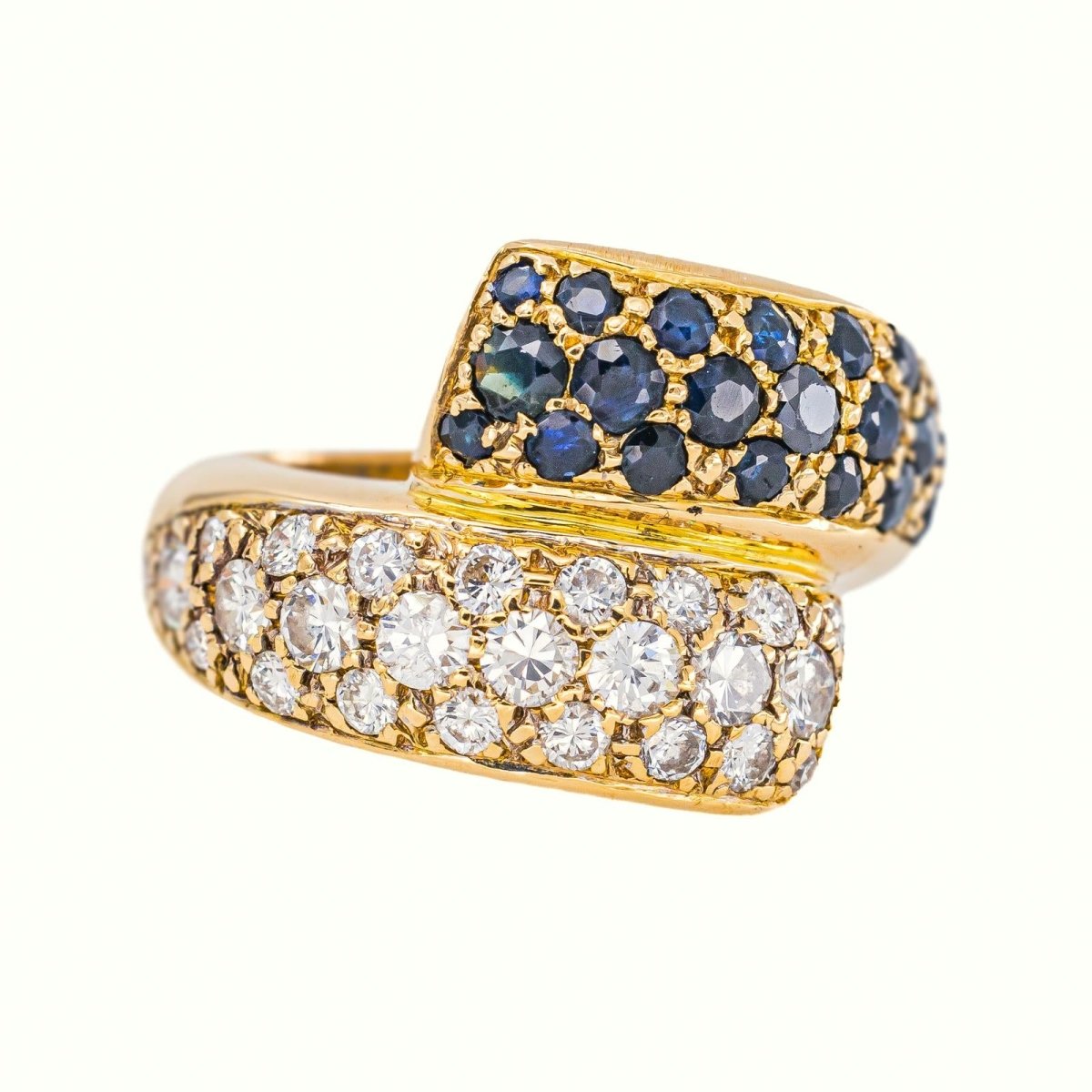 Bague Or jaune Saphir - Castafiore