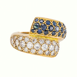 Bague Or jaune Saphir - Castafiore