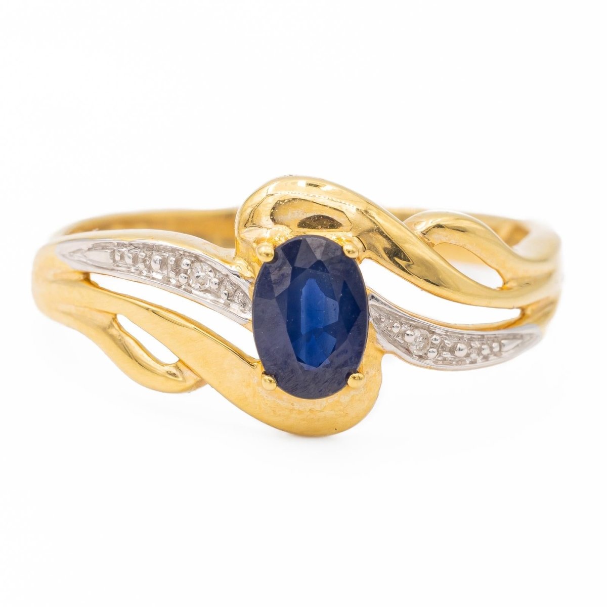 Bague Or jaune Saphir - Castafiore