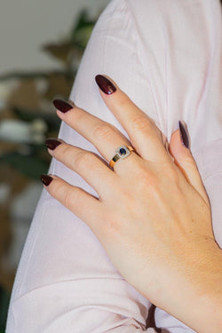 Bague Or jaune Saphir - Castafiore
