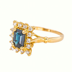 Bague Or jaune Saphir - Castafiore