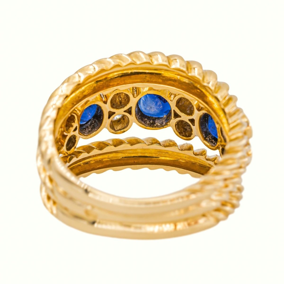 Bague Or jaune Saphir - Castafiore