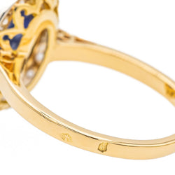 Bague Or jaune Saphir - Castafiore