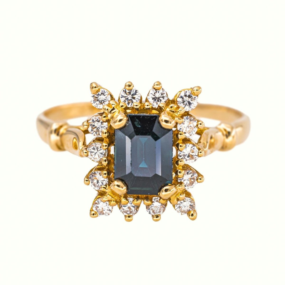 Bague Or jaune Saphir - Castafiore
