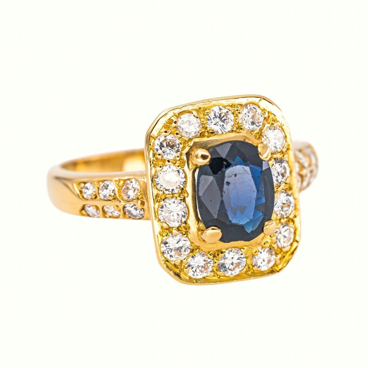 Bague Or jaune Saphir - Castafiore