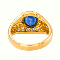 Bague Or jaune Saphir - Castafiore