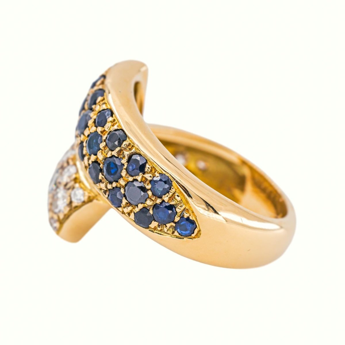 Bague Or jaune Saphir - Castafiore