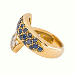 Bague Or jaune Saphir - Castafiore