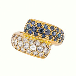 Bague Or jaune Saphir - Castafiore