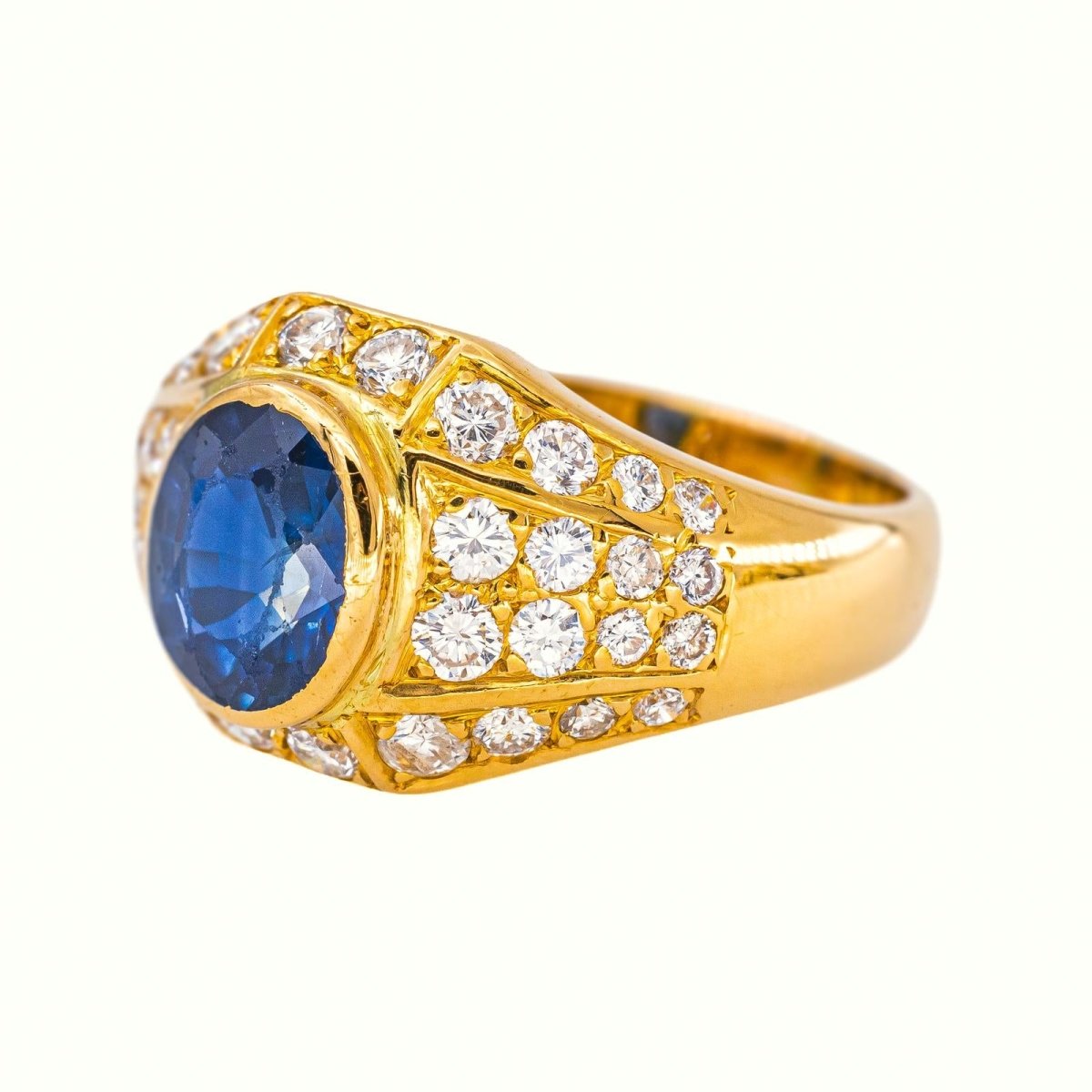 Bague Or jaune Saphir - Castafiore