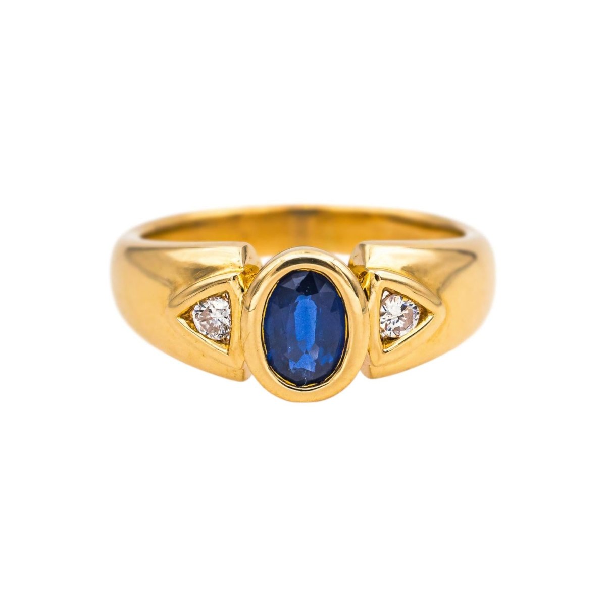 Bague Or jaune Saphir - Castafiore