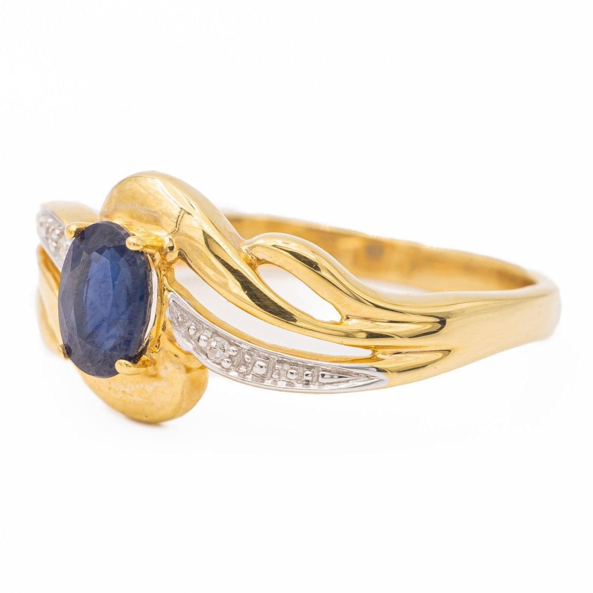 Bague Or jaune Saphir - Castafiore