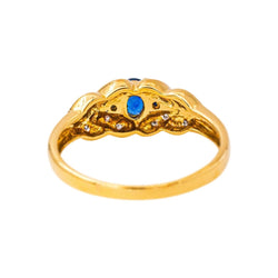 Bague Or jaune Saphir - Castafiore
