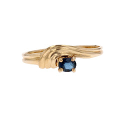 Bague or jaune saphir - Castafiore