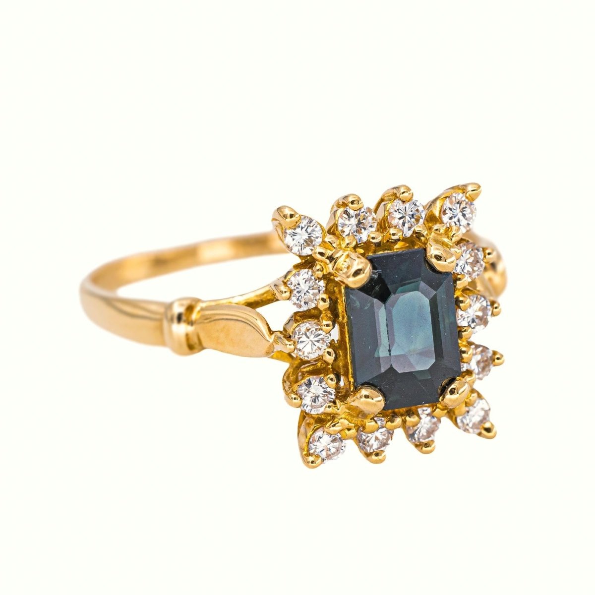 Bague Or jaune Saphir - Castafiore