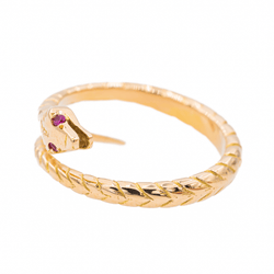 Bague Or jaune Saphir - Castafiore