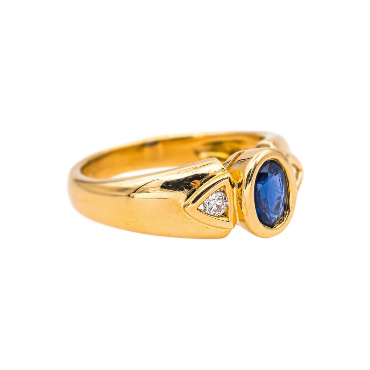 Bague Or jaune Saphir - Castafiore