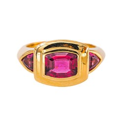 Bague Or jaune Tourmaline - Castafiore