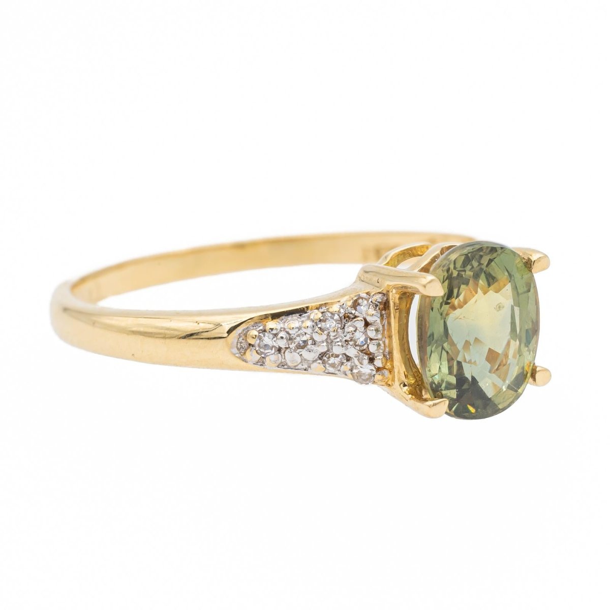 Bague Or jaune Zircon - Castafiore