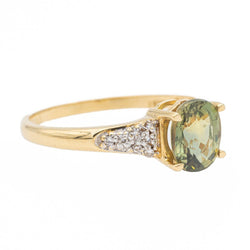 Bague Or jaune Zircon - Castafiore