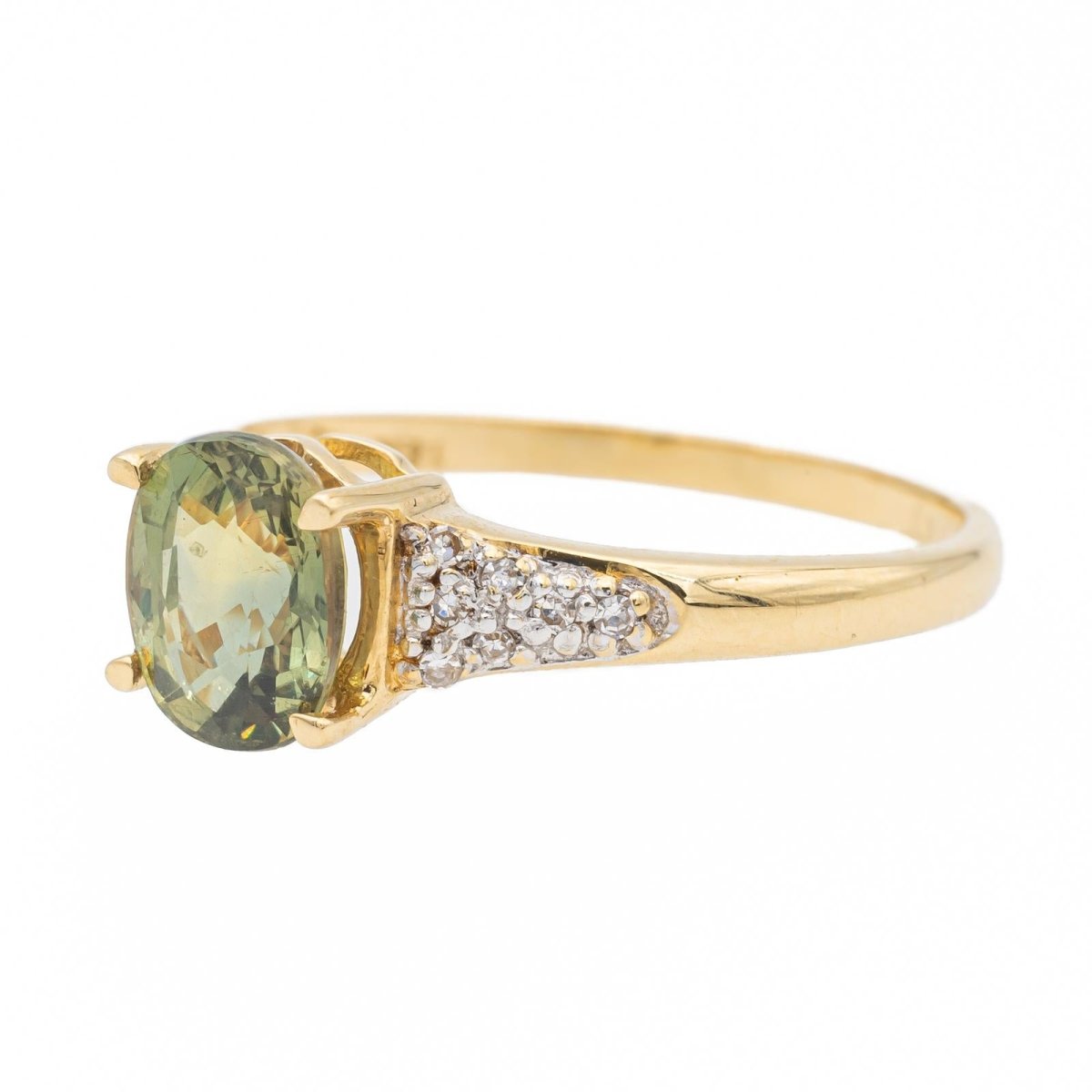 Bague Or jaune Zircon - Castafiore