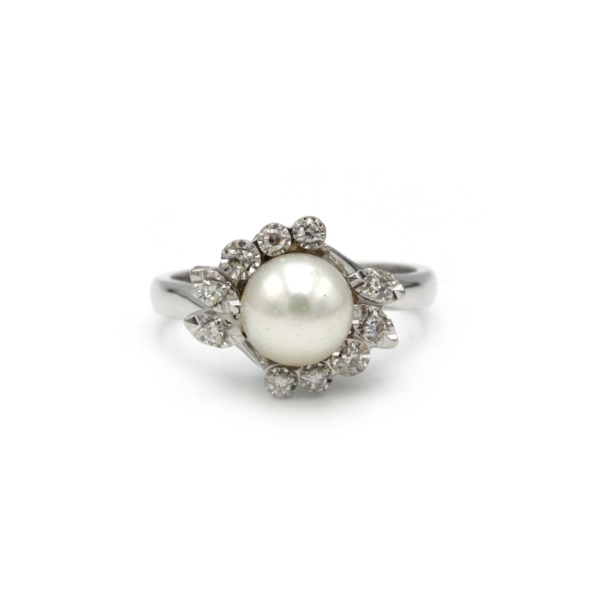 Bague - Or, Perle et Diamants - Castafiore