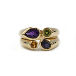 Bague - Or & Pierres de couleur - Castafiore