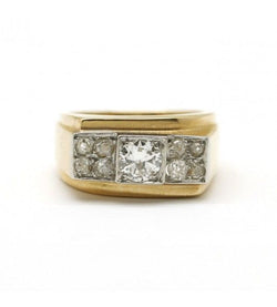Bague - Or. Platine Et Diamants - Castafiore
