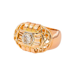Bague Or rose Diamant - Castafiore