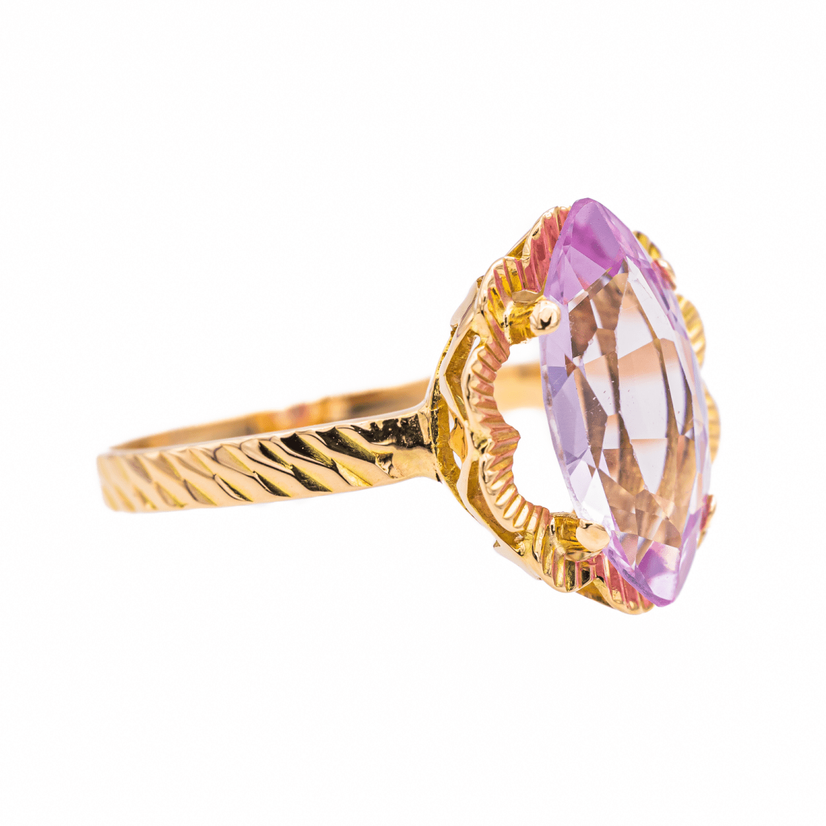 Bague Or rose Kunzite - Castafiore