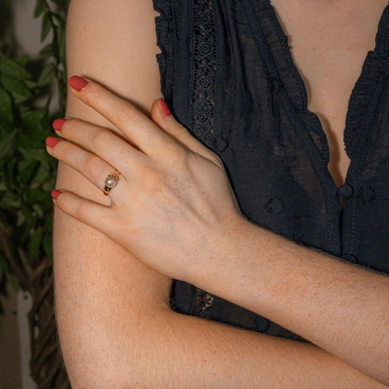 Bague Or rose Perle - Castafiore