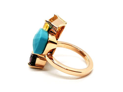 Bague Or rose Quartz Lemon - Castafiore