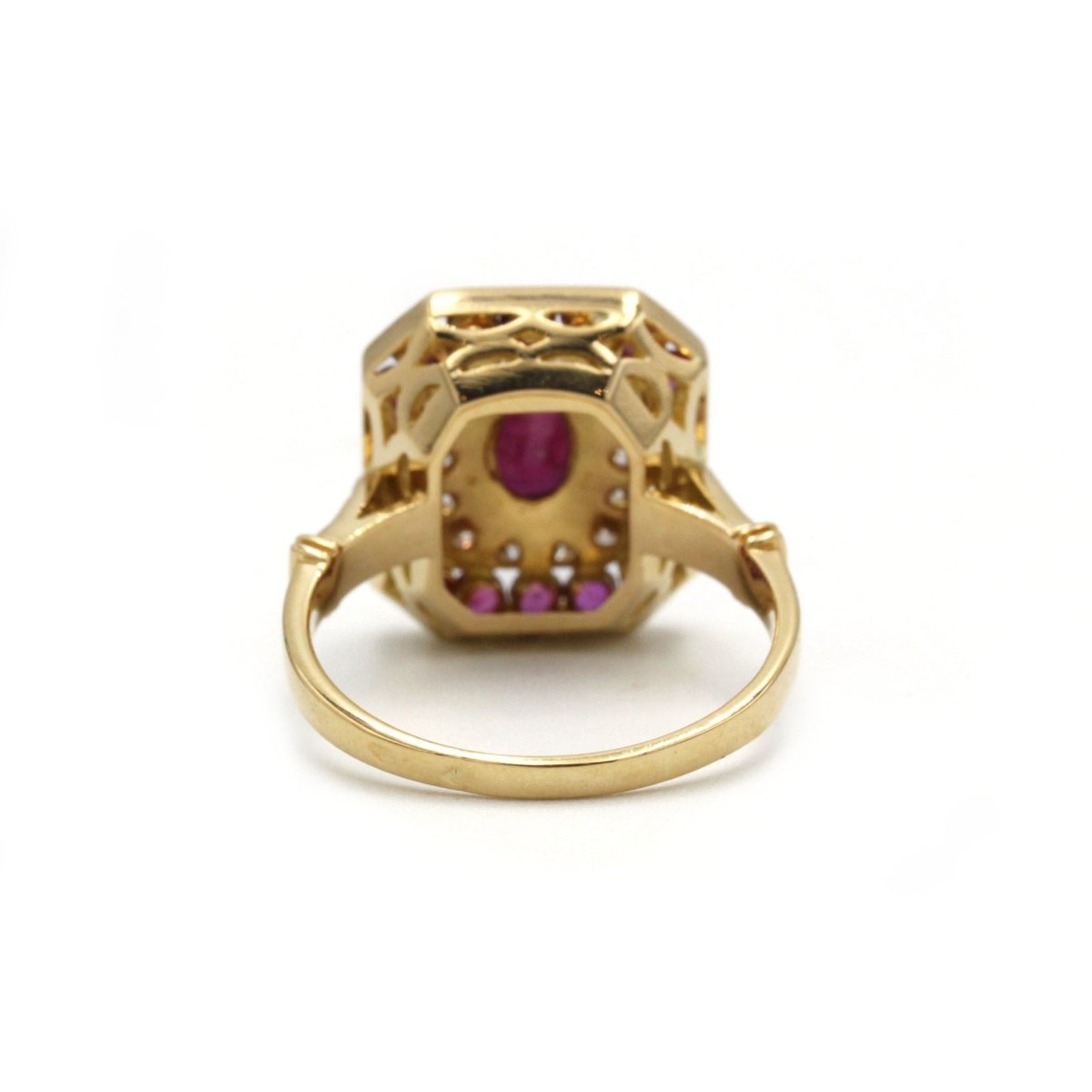 Bague - Or, Rubis & Diamants - Castafiore