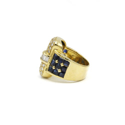Bague - Or, Saphirs & Diamants - Castafiore