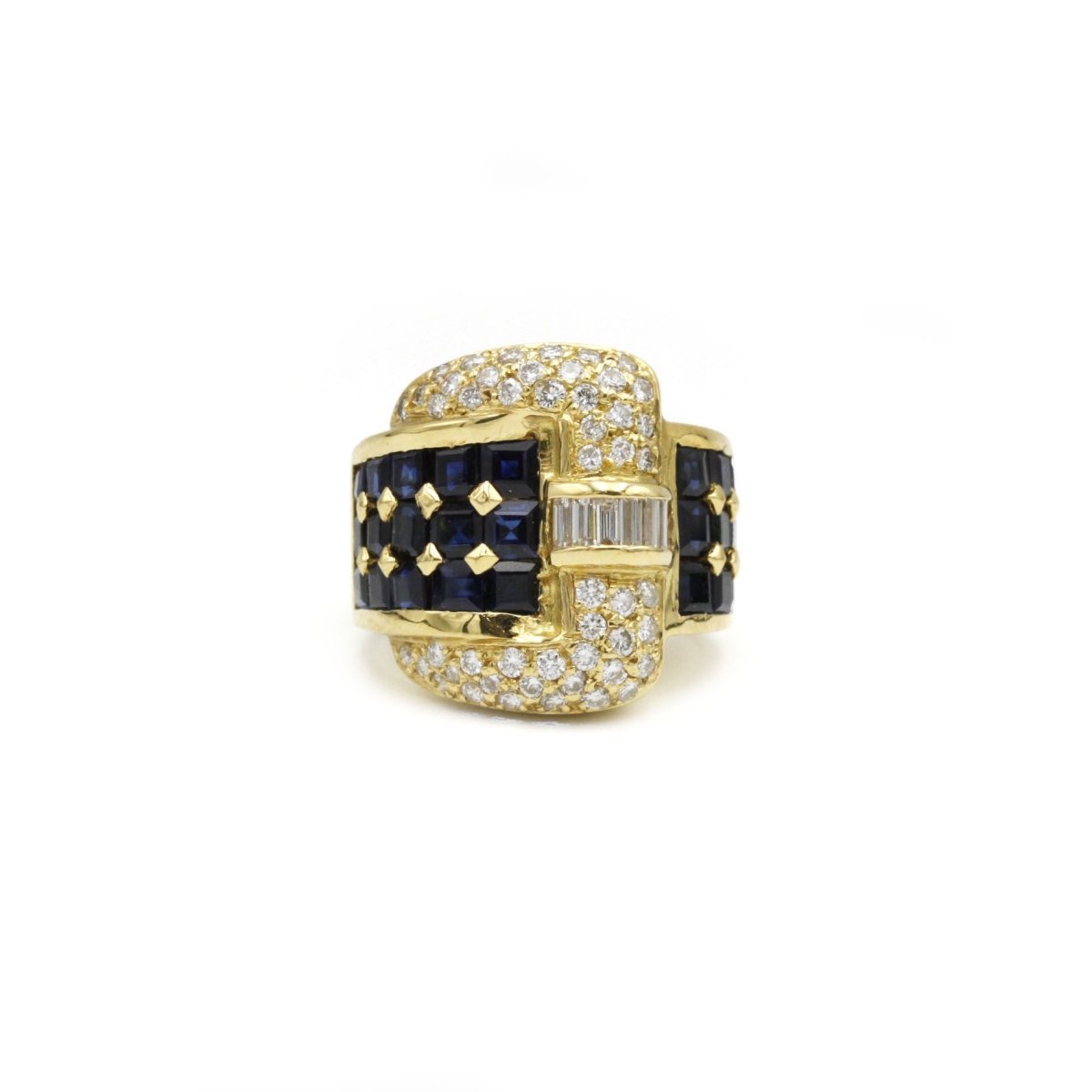 Bague - Or, Saphirs & Diamants - Castafiore