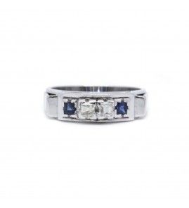 Bague - Or, Saphirs & Diamants - Castafiore