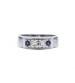 Bague - Or, Saphirs & Diamants - Castafiore
