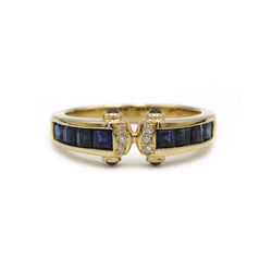 Bague - Or, Saphirs, Diamants & Rubis - Castafiore
