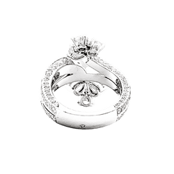 Bague Pavée CARTIER en platine et diamants - Castafiore