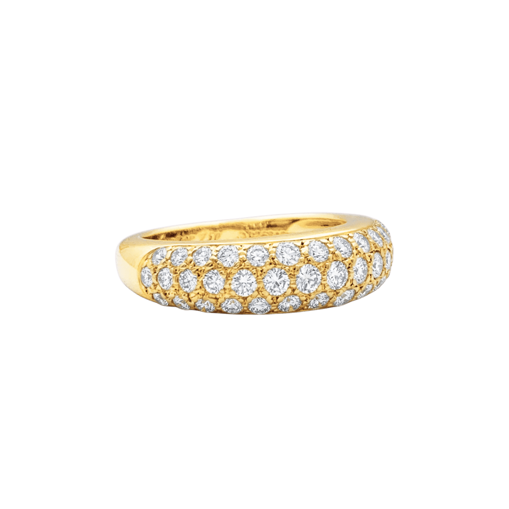 Bague Pavée CARTIER "Mimi" en or jaune et diamants - Castafiore