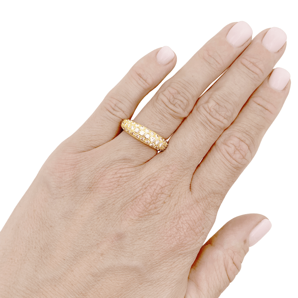 Bague Pavée CARTIER "Mimi" en or jaune et diamants - Castafiore