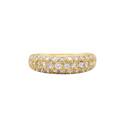 Bague Pavée CARTIER "Mimi" en or jaune et diamants - Castafiore