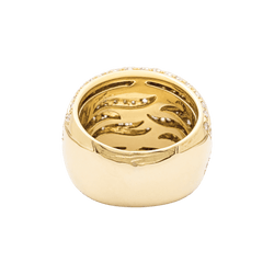Bague Pavée DAMIANI en or jaune et diamants - Castafiore