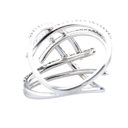 Bague Pavée en or blanc et diamants - Castafiore